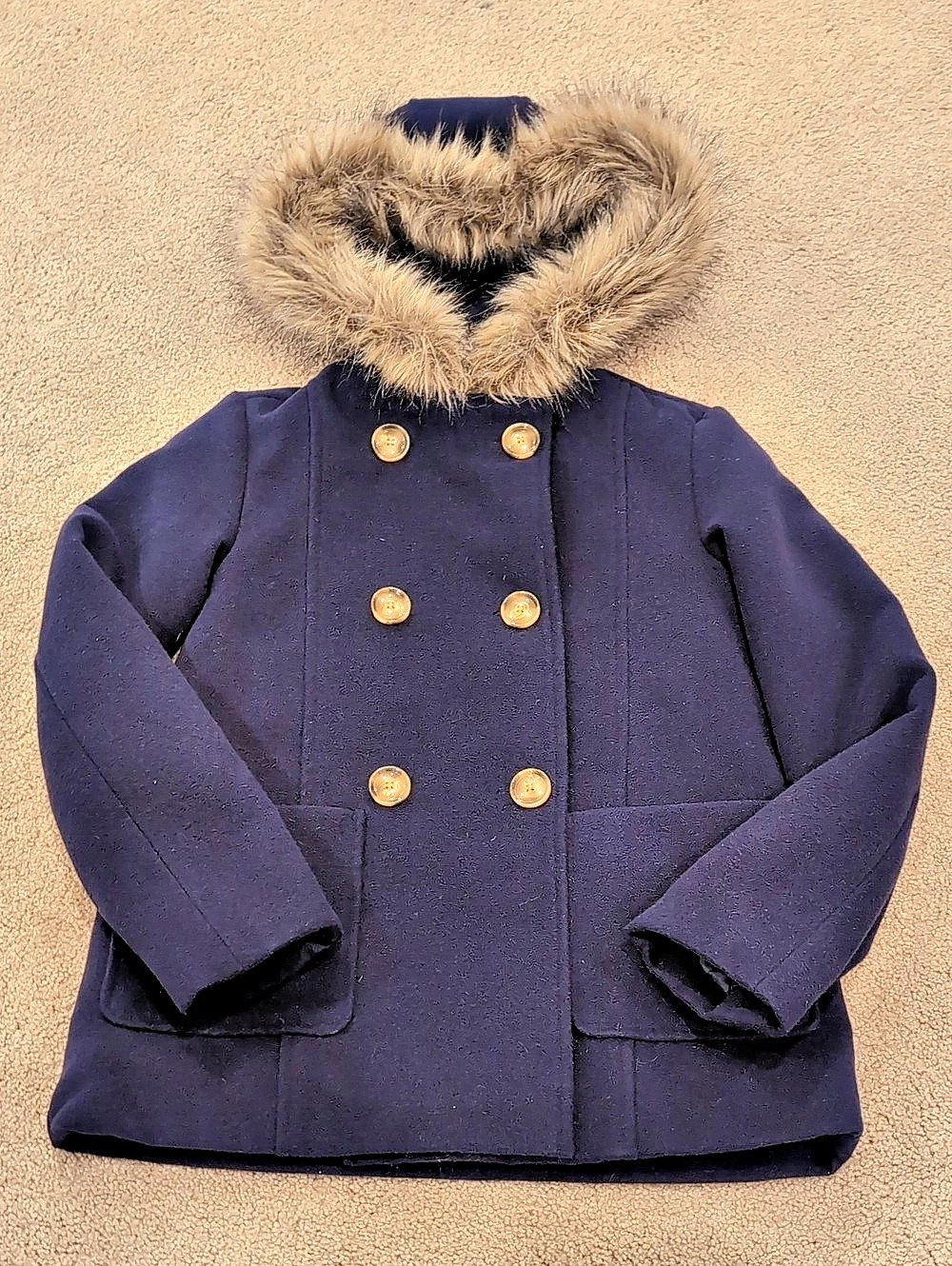 Girls Wool Pea Coat
